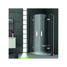 Ravak SmartLine SMSKK4-80 kabina prysznicowa 80x80 cm półokrągła czteroczęściowa chrom/szkło przezroczyste 3S244A00Y1