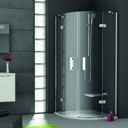 Ravak SmartLine SMSKK4-80 kabina prysznicowa 80x80 cm półokrągła czteroczęściowa chrom/szkło przezroczyste 3S244A00Y1