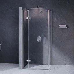 Ravak SmartLine SMSD2-100 B-L drzwi prysznicowe 100 cm uchylne lewe chrom/szkło przezroczyste 0SLABA00Z1