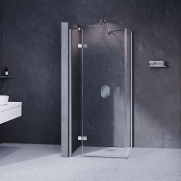 Ravak SmartLine SMSD2-110 B-L drzwi prysznicowe 110 cm uchylne lewe chrom/szkło przezroczyste 0SLDBA00Z1