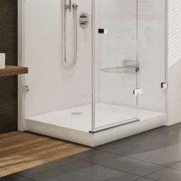 Ravak Galaxy Gigant Pro SET panel do brodzika 100x80 cm prawy biały XA83AP01010