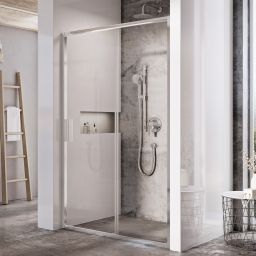 Ravak Blix Slim BLSDP2 drzwi prysznicowe 100 cm aluminium/szkło przezroczyste X0PMA0C00Z1