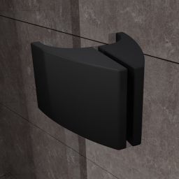 Ravak Pivot kabina prysznicowa 80x80 cm półokrągła czarny mat/szkło przezroczyste 37644300Z1