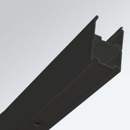 Ravak Pivot PPS-100 ścianka prysznicowa 100 cm stała czarny mat/szkło przezroczyste 90GA0300Z1