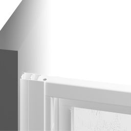 Ravak Supernova drzwi prysznicowe 80 cm rozsuwane biały połysk/szkło przezroczyste 00V401R2Z1