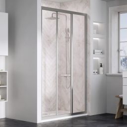 Ravak Supernova drzwi prysznicowe 80 cm rozsuwane satyna mat/szkło przezroczyste 00V40UR2Z1