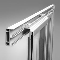 Ravak Supernova SRV2-75 S drzwi prysznicowe 75 cm przesuwne częściowe 1/2 biały/szkło przezroczyste 14V301O2Z1