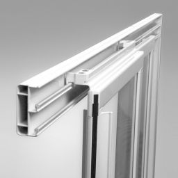 Ravak Supernova SRV2-100 S drzwi prysznicowe 100 cm przesuwne częściowe 1/2 satyna/szkło przezroczyste 14VA0UO2Z1