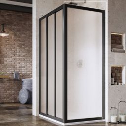 Ravak Supernova ścianka prysznicowa 75 cm czarny mat/ 940303R2ZG