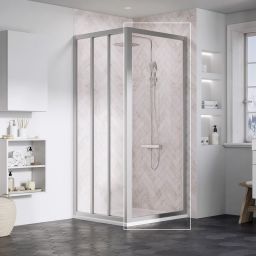 Ravak Supernova ścianka prysznicowa 75 cm satyna mat/szkło przezroczyste 94030UR2Z1