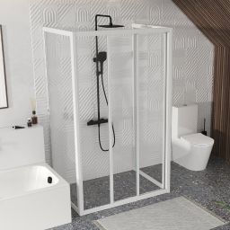 Ravak Supernova ścianka prysznicowa 80 cm biały połysk/szkło przezroczyste 940401R2Z1