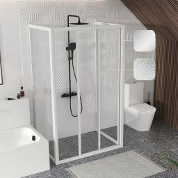 Ravak Supernova ścianka prysznicowa 80 cm satyna mat/ 94040UR2ZG