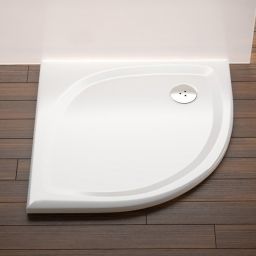 Ravak Galaxy Pro Flat brodzik półokrągły 80x80 cm biały XA234411010