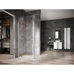 Ravak Nexty ścianka prysznicowa 90 cm srebrny połysk/szkło przezroczyste 90O70C00Z1