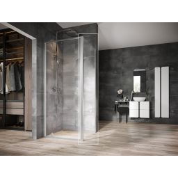 Ravak Nexty ścianka prysznicowa 90 cm satyna mat/szkło przezroczyste 90O70U00Z1