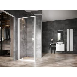 Ravak Nexty ścianka prysznicowa 90 cm biały mat/szkło przezroczyste 94O70E00Z1