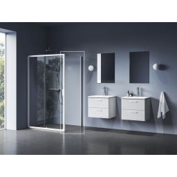 Ravak Blix II ścianka prysznicowa NBLPS 90 cm biały mat/szkło przezroczyste 9BM70E00Z1