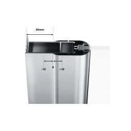 Ravak Chrome CPS-80 ścianka prysznicowa 80 cm stała chrom/szkło przezroczyste 9QV40U00Z1