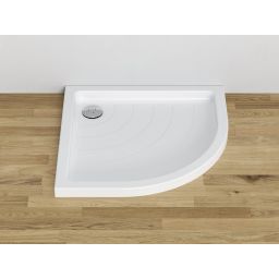 Ravak Kaskada Ronda-90 LA brodzik 90x90 cm półokrągły biały A217001220