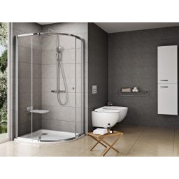 Ravak Kaskada Ronda-90 LA brodzik 90x90 cm półokrągły biały A217001220