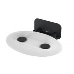 Ravak OVO P II siedzisko prysznicowe czarny clear B8F0000056