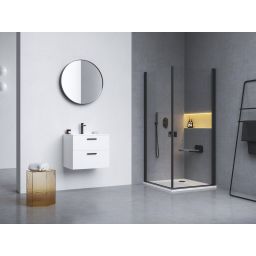 Ravak Chrome siedzisko prysznicowe czarne clear B8F0000065