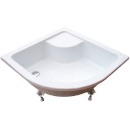 Ravak Sabina-80 LA brodzik 80x80 cm półokrągły głęboki z siedziskiem biały GPX11004