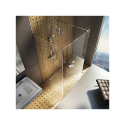 Ravak Walk-In Corner ścianki prysznicowe 110/80 cm komplet polerowane aluminium/szkło przezroczyste GW1CD4C0SZ1