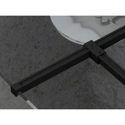 Ravak Walk-In Wall element łączący czarny GWD010003025