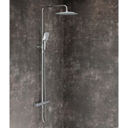 Ravak 10° Free zestaw prysznicowy ścienny termostatyczny z deszczownicą chrom X070141