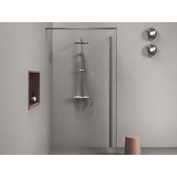 Ravak Spring zestaw prysznicowy ścienny termostatyczny z deszczownicą chrom X070539