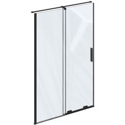 Ravak Roll RODP2 drzwi prysznicowe 100 cm rozsuwane czarny mat/szkło przezroczyste X08VA0300Z1