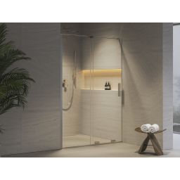 Ravak Roll RODP2 drzwi prysznicowe 120 cm rozsuwane chrom połysk/szkło przezroczyste X08VG0C00Z1