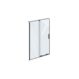 Ravak Roll RODP2 drzwi prysznicowe 140 cm rozsuwane czarny mat/szkło przezroczyste X08VM0300Z1