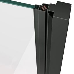 Ravak Cool! drzwi prysznicowe 80 cm uchylne czarny mat/szkło przezroczyste X0VV40300Z1