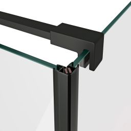 Ravak Cool! drzwi prysznicowe 90 cm uchylne czarny mat/szkło przezroczyste X0VV70300Z1