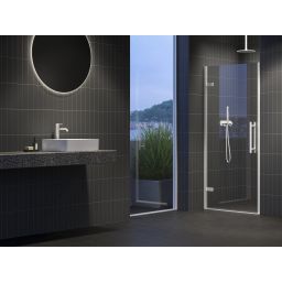 Ravak Cool! drzwi prysznicowe 90 cm uchylne biały mat/szkło przezroczyste X0VV70E00Z1