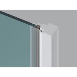 Ravak Cool! drzwi prysznicowe 100 cm uchylne biały mat/szkło przezroczyste X0VVACE00Z1