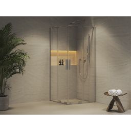 Ravak Roll RORV2 kabina prysznicowa 90x90 cm kwadratowa chrom połysk/szkło przezroczyste X14V70C00Z1