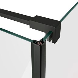 Ravak Cool! ścianka prysznicowa 80 cm czarny mat/szkło przezroczyste X9VV40300Z1