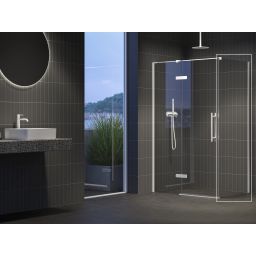 Ravak Cool! ścianka prysznicowa 80 cm biały mat/szkło przezroczyste X9VV40E00Z1