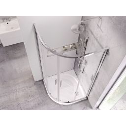 Ravak Galaxy PRO Elipso Pro-100 brodzik 100x100 cm półokrągły biały XA23AA01010