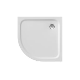 Ravak Elipso Pro Chrome brodzik 80x80 cm półokrągły biały XA244401010