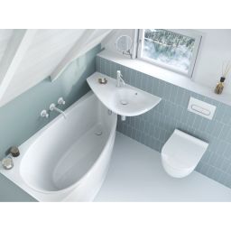 Ravak Chrome przycisk spłukujący biały X01455