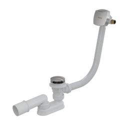 Ravak syfon do wanny click-clack z napełnianiem przez przelew chrom X01440