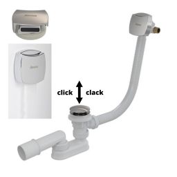 Ravak syfon wannowy click-clack z napełnianiem chrom X01505