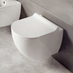 Ravak Uni Chrome RimOff miska WC wisząca bez kołnierza biała X01535