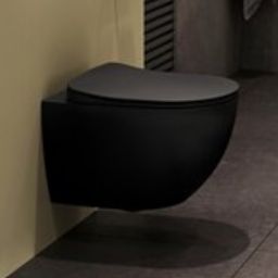 Ravak Chrome miska WC wisząca bez kołnierza czarny mat X01794