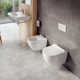 Ravak Uni Chrome RimOff miska WC wisząca bez kołnierza biała X01535