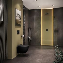 Ravak Chrome miska WC wisząca bez kołnierza czarny mat X01794